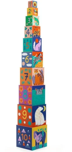 10 Cubes animaux sauvages