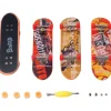 4 mini skateboards colorés