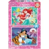 2 Puzzles De 48 Pièces Avec Ariel Et Jasmine