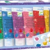6 Tubes De Peinture À Doigts Pailletées