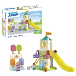 Aire de jeu avec toboggan géant Playmobil Junior 71703