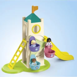Aire de jeu avec toboggan géant Playmobil Junior 71703