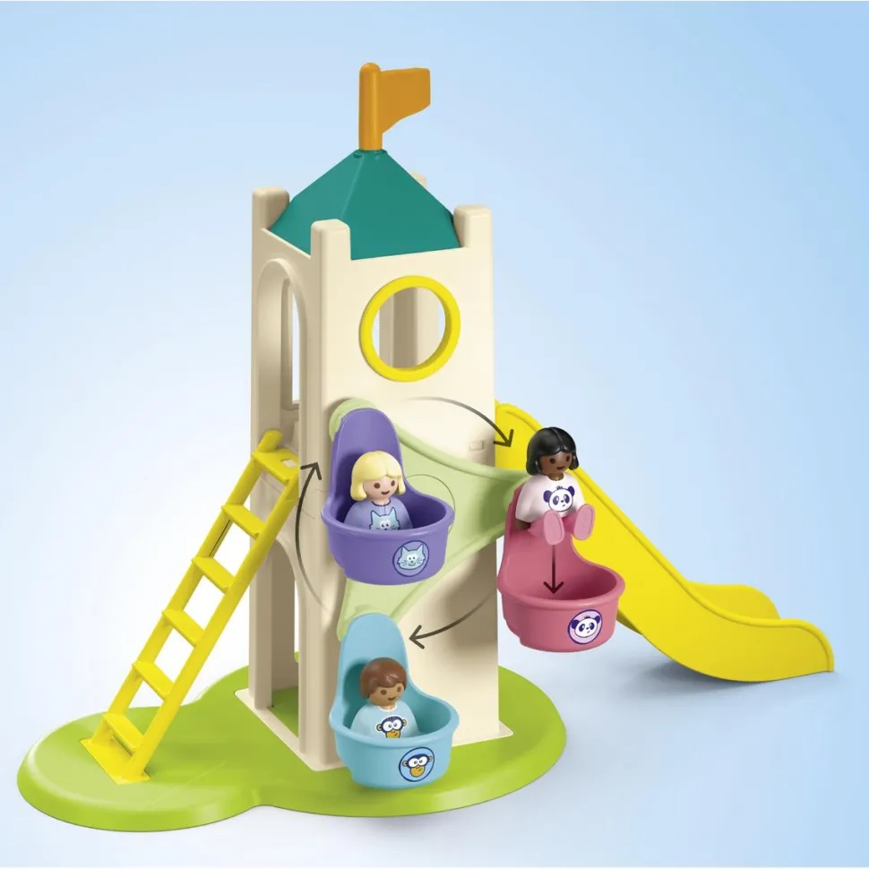 Aire de jeu avec toboggan géant Playmobil Junior 71703