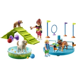 Aire de jeux pour chiens et personnages Playmobil My Life 71745