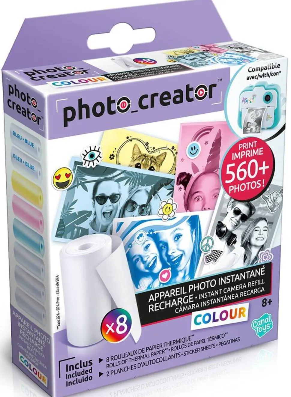 Appareil Photo Instantane kit de recharge avec papiers spéciaux