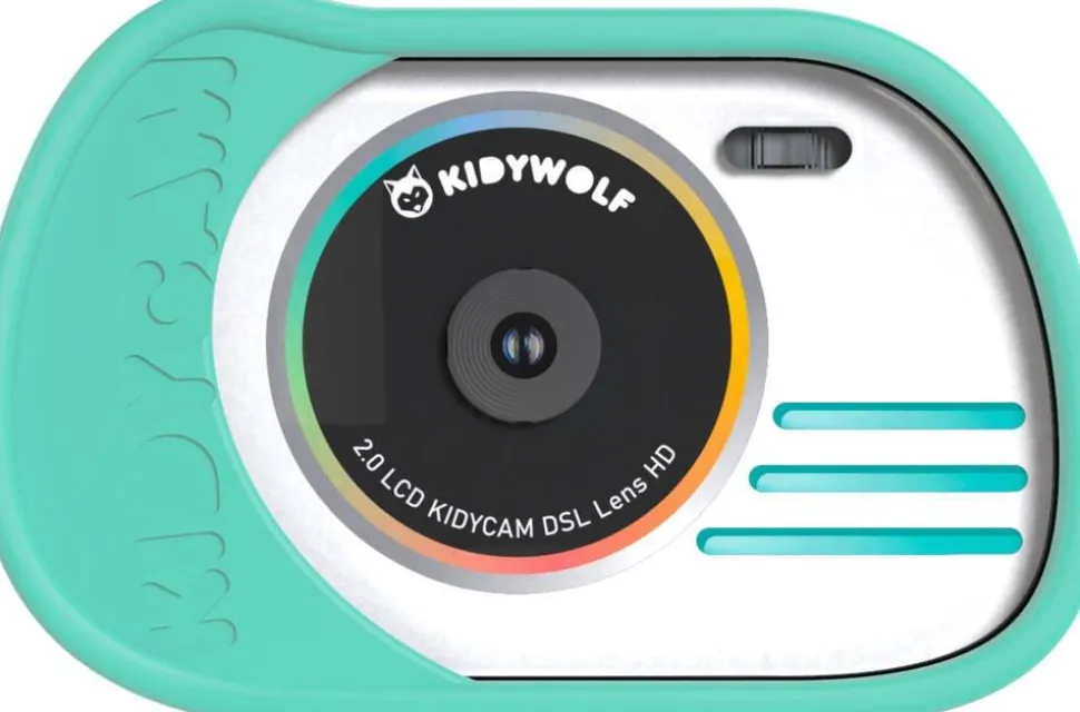 Appareil photo étanche turquoise Kidicam Kidywolf