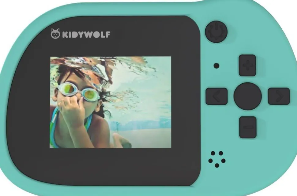 Appareil photo étanche turquoise Kidicam Kidywolf