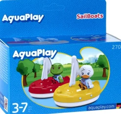 Aquaplay - Ensemble De 2 Bateaux À Voile Avec Figurines