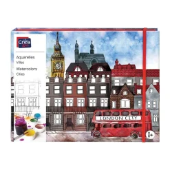 Aquarelle jolies villes
