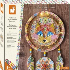 Attrape rêve lumineux en fils tendus - Les ateliers déco