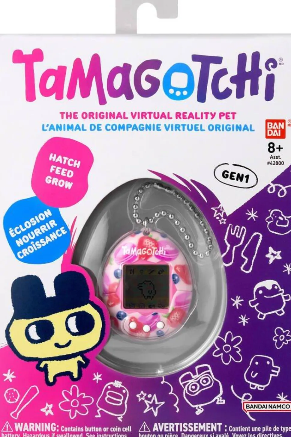 Bandai Tamagotchi Original - Animal Electronique Virtuel Avec Ecran Couleur