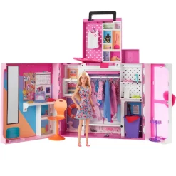 Barbie : Poupée et coffret dressing deluxe