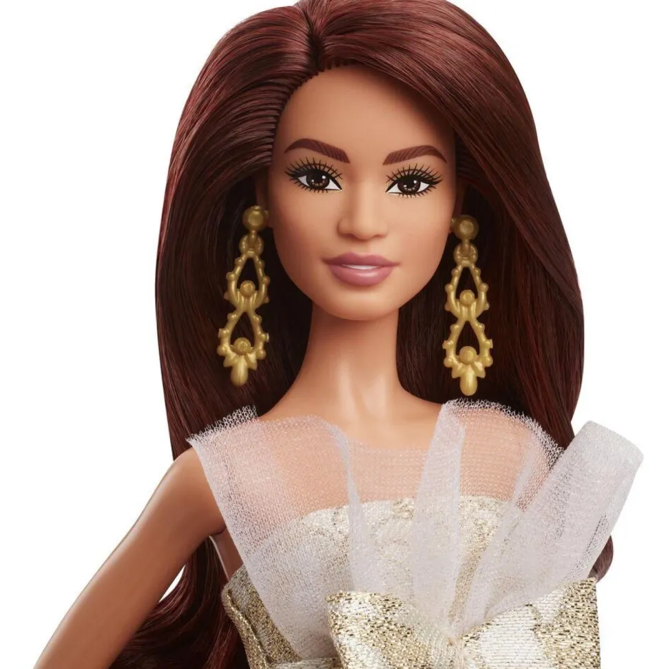 Barbie Joyeux Noël 2025 Châtain