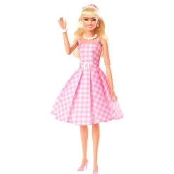 Barbie le film : Poupée Barbie en robe vichy rose
