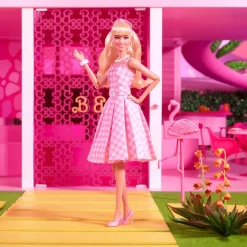 Barbie le film : Poupée Barbie en robe vichy rose