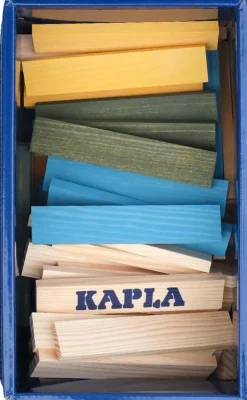 Baril Kapla 120 pièces nature et couleurs jaune vert bleu