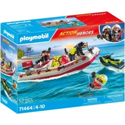 Bateau de pompier et scooter des mers Playmobil Action heroes 71464