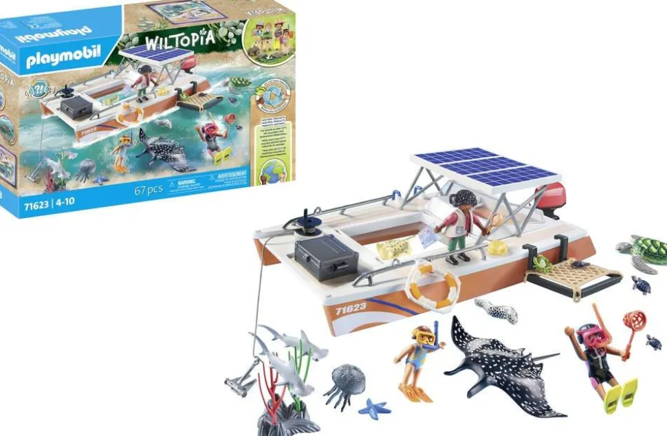 Bateau surveillance des récifs Playmobil Wiltopia 71623
