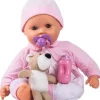 Bébé Interactif Et Son Ourson Avec Accessoires