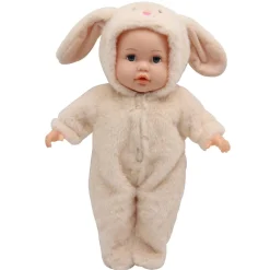 Bébé lapin beige - poupon 35 cm