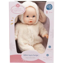 Bébé lapin beige - poupon 35 cm