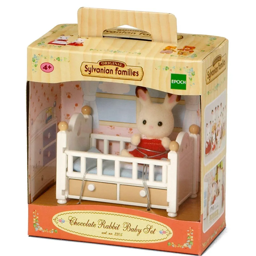 Bébé Lapin chocolat et son lit – Sylvanian Families 2205