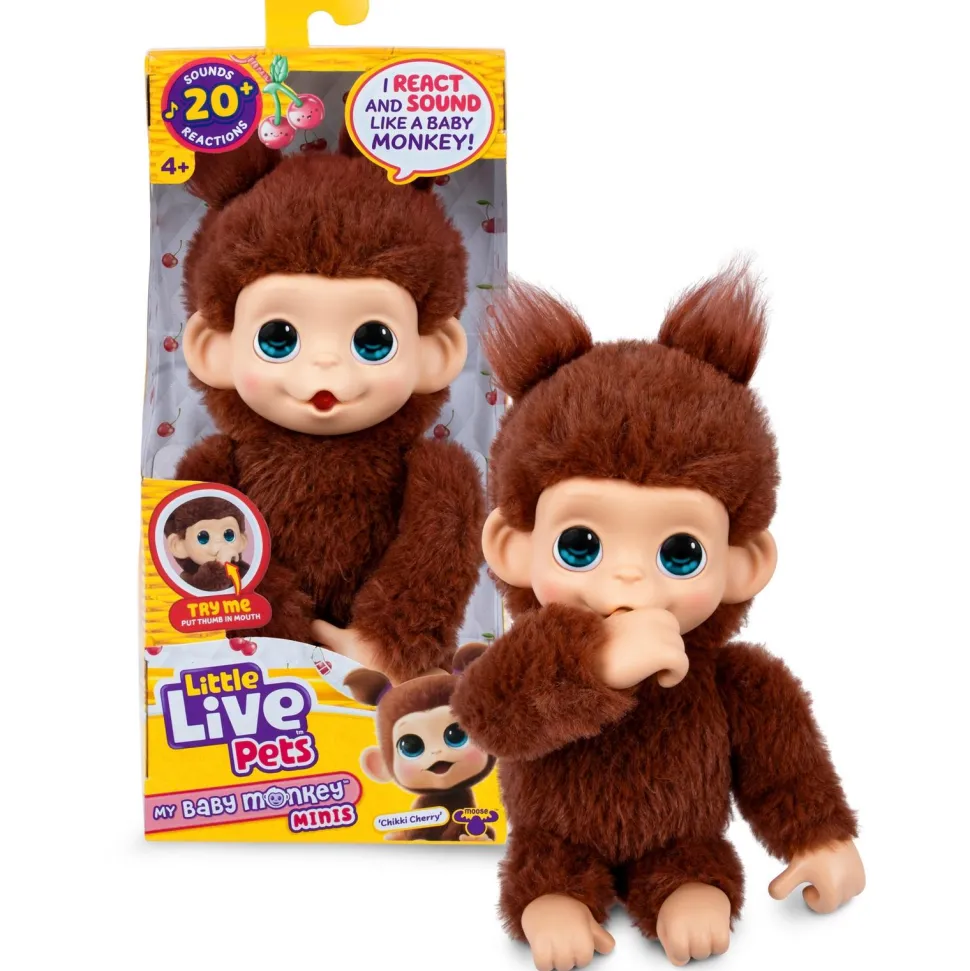 Bébé singe marron intéractif - Little live Pets
