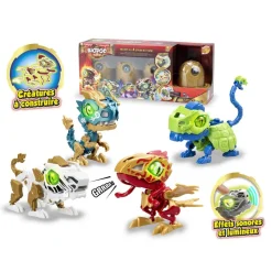 Biopod Guardians of the East - Pack de 4 dinosaures à construire