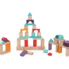 Bloc de construction 50 pièces en bois