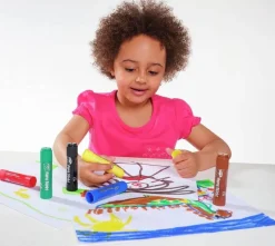 Boite de 24 crayons peinture couleur vive Crazy Pop