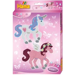 Boîte Midi Hama - 2000 Perles Modèle Chevaux Fantastiques