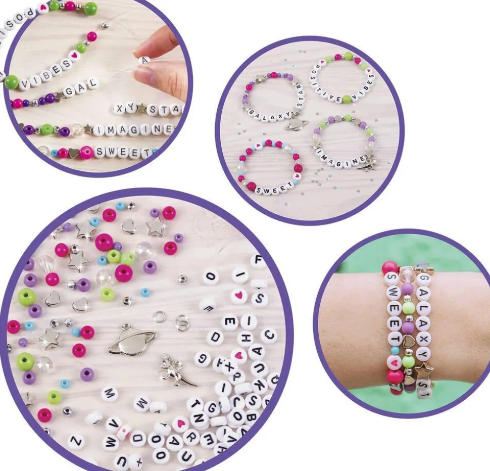 Bracelets alphabet Make it real