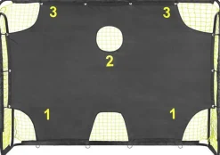 But de foot avec bâche d'entraînement