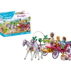 Calèche avec couple princier et cocher Playmobil Princess Magic 71846