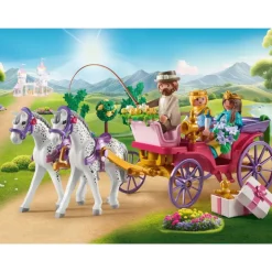 Calèche avec couple princier et cocher Playmobil Princess Magic 71846