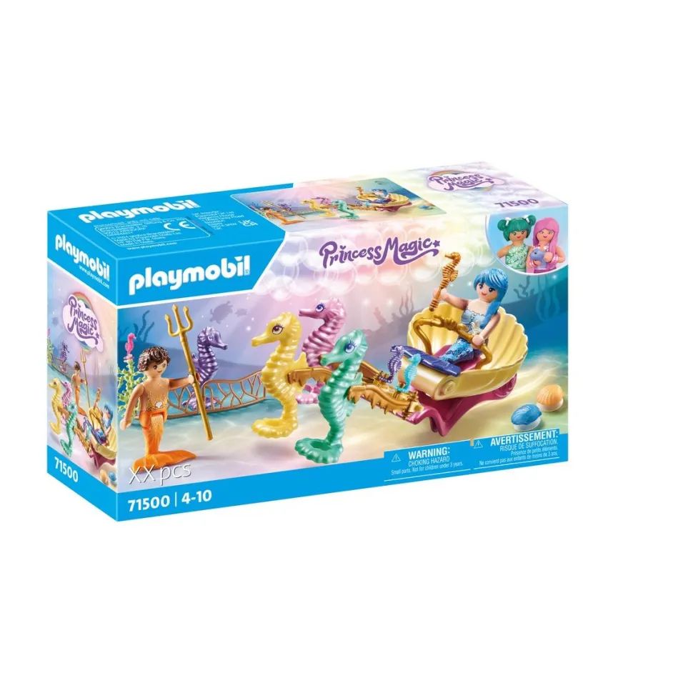Calèche avec sirènes et hippocampes Playmobil Princess Magic 71500