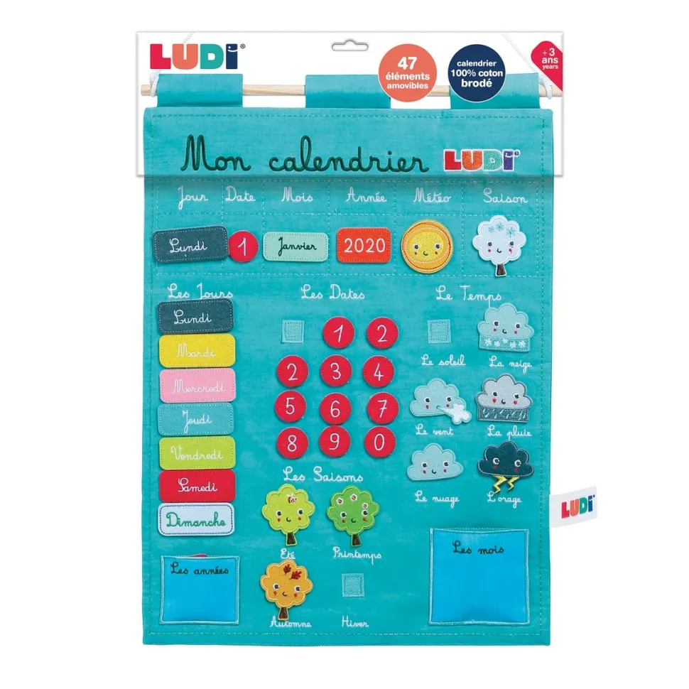 Calendrier Basic bleu