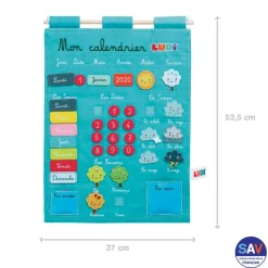 Calendrier Basic bleu