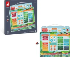 Calendrier magnétique apprentissage du temps et de l'heure