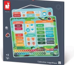 Calendrier magnétique apprentissage du temps et de l'heure