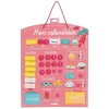 Calendrier mural rose