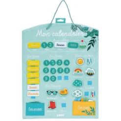Calendrier mural turquoise