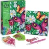 Canevas à diamanter papillon et marguerites - Art et créations
