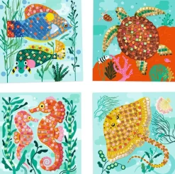 Caraïbes - Coffret 4 mosaïques