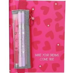 Carnet avec stylos Cœur Penfection
