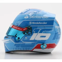 Casque Charles Leclerc 1:5 version deluxe - Ferrari - GP F1 Miami 2024