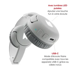 Casque Tonies Bluetooth Gris Lune