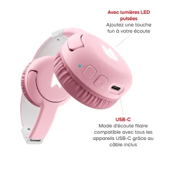 Casque Tonies Bluetooth Rose fleur