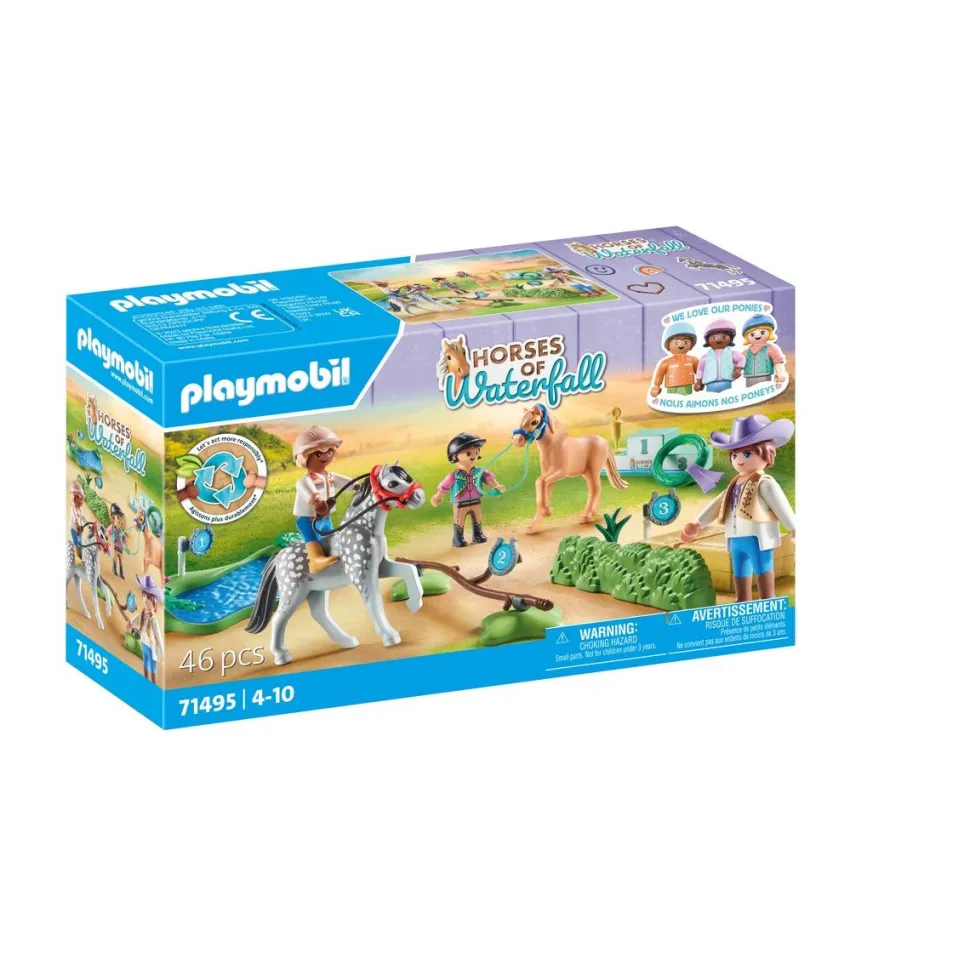 Cavaliers poneys et saut d'obstacles Playmobil Horses of Waterfall 71495