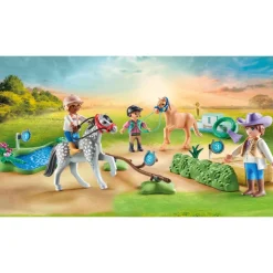 Cavaliers poneys et saut d'obstacles Playmobil Horses of Waterfall 71495